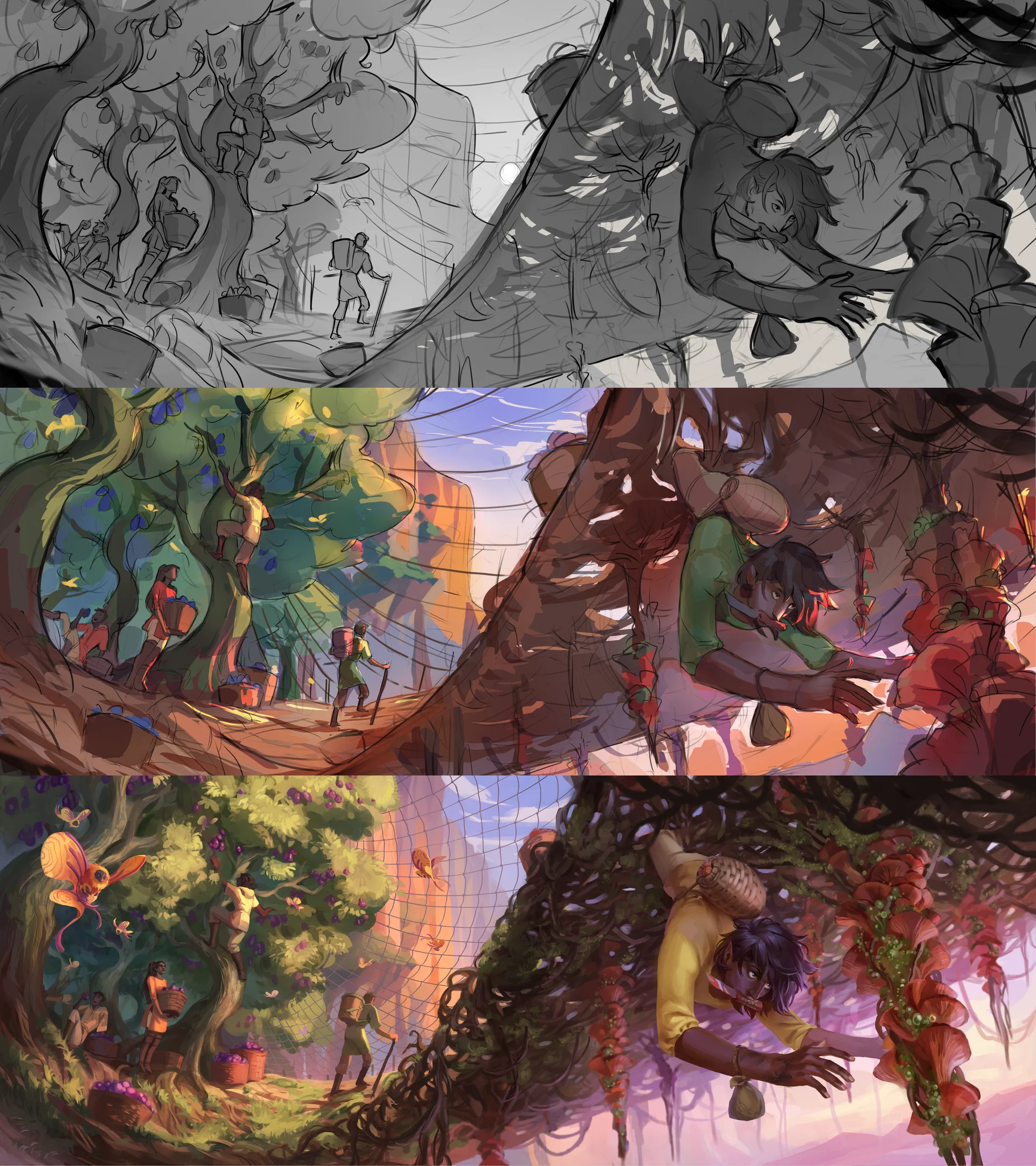 Character Three creation process image 1.